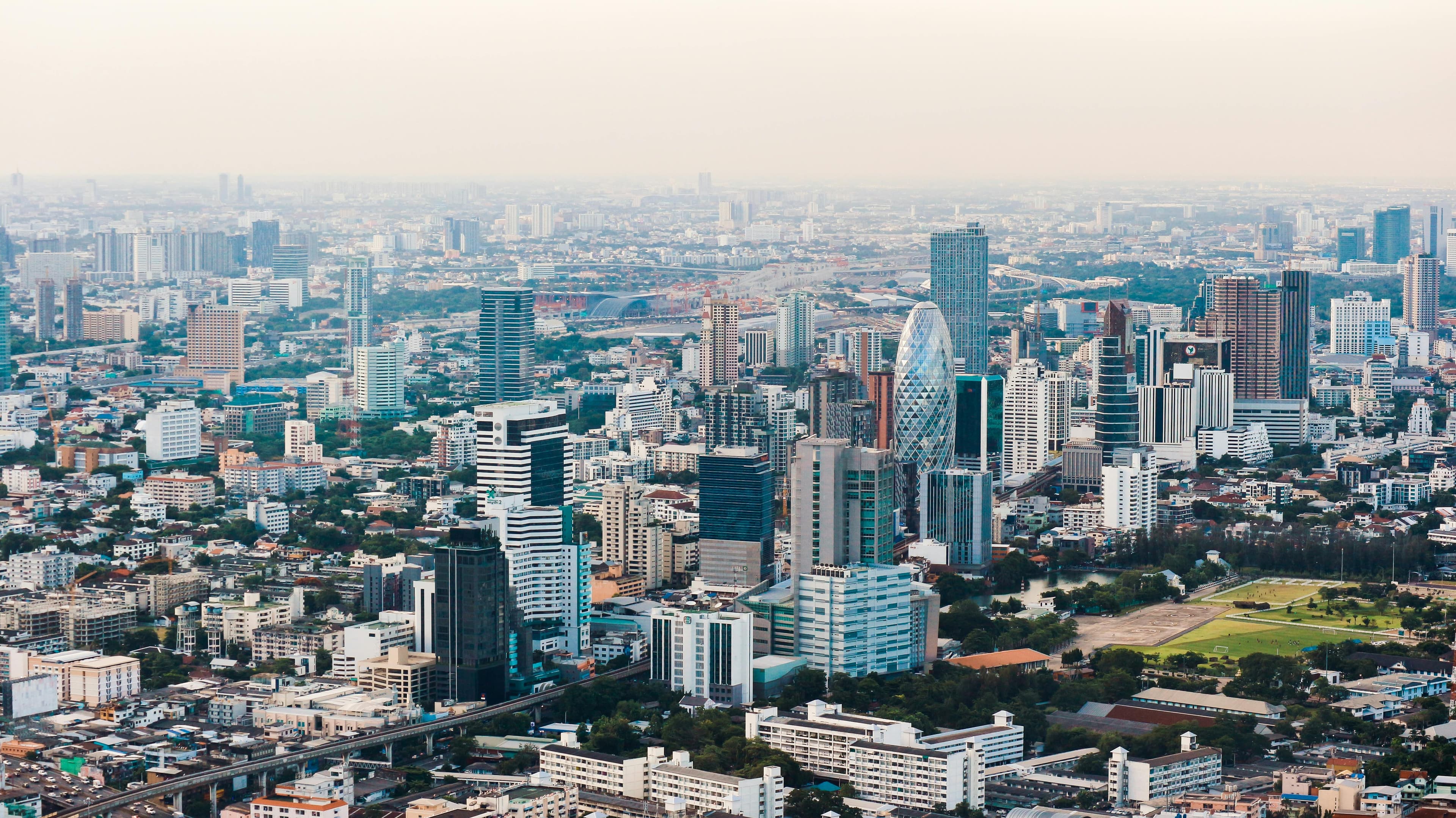 Vue panoramique de propriétés internationales de luxe